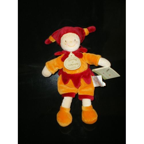 Doudou Lutin Orange Rouge By Doudou Et Compagnie