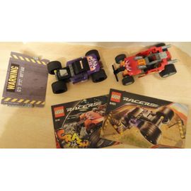 Lot de 2 LEGO RACERS n° 8136 + 8491 - vendus avec le tremplin