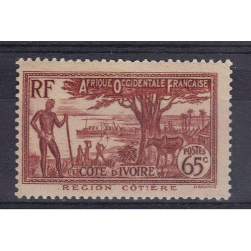Cote D'ivoire 1936/38 : Région Côtière - Timbre Neuf *