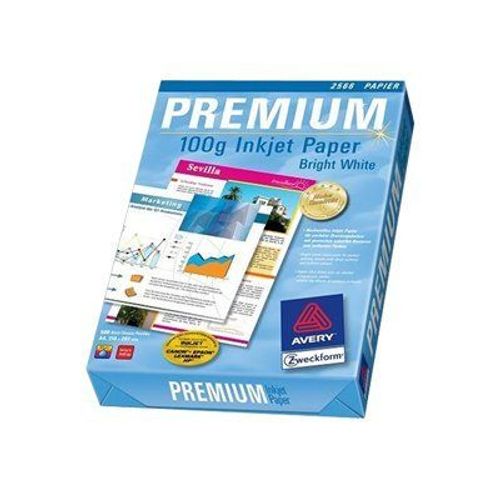 Avery Bright White Inkjet Papier - Papier ordinaire - blanc - A4 (210 x 297 mm) - 100 g/m² - 500 feuille(s)