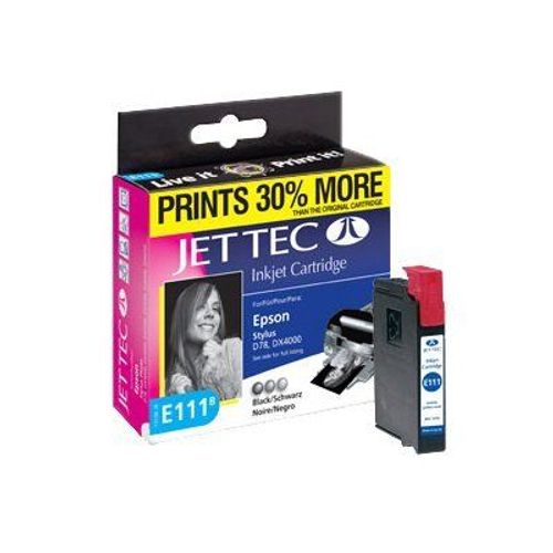 Jet Tec E111B - Noir - cartouche d'encre - pour Epson Stylus D78, DX4000, DX4050, DX5000, DX5050, DX6000, DX6050, DX7000F