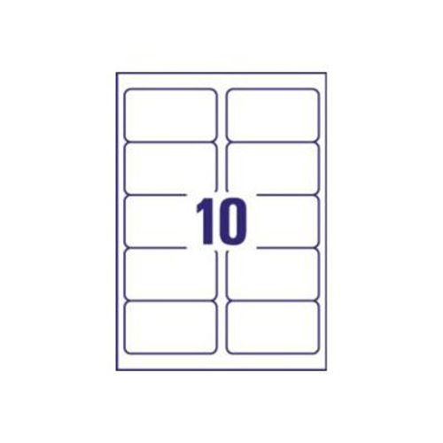 Avery Zweckform L7992 - Étiquettes d'expédition résistantes aux intempéries adhésives permanentes - blanc - 57 x 99.1 mm - 250 étiquette(s) ( 25 feuille(s) x 10 )