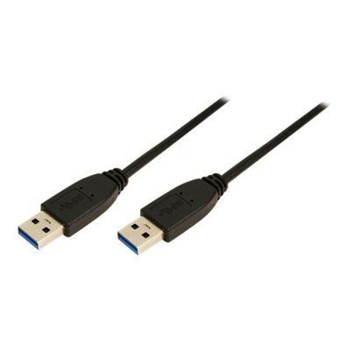 LogiLink - Câble USB - USB type A (M) pour USB type A (M) - USB 3.0 - 3 m - moulé - noir