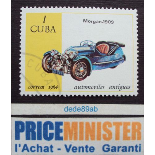Cuba..1 Cuba Correos."Voiture" Morgan 1909. Oblitéré.