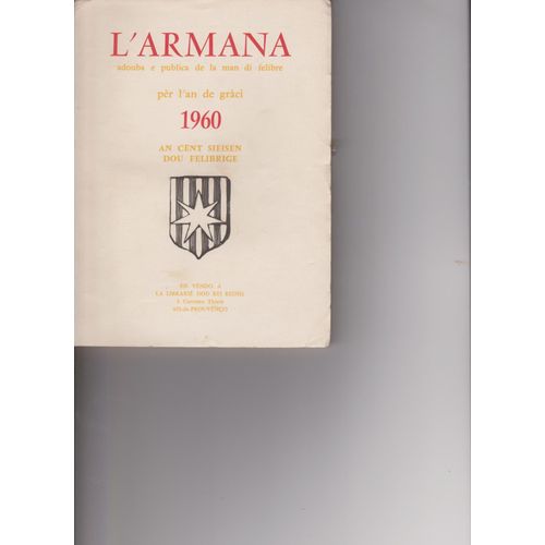 L'armana 1960 Adouba E Publica De La Man Di Felibre