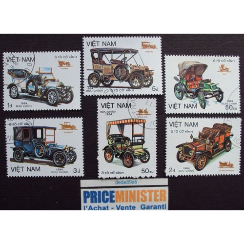 Vietnam..Lot De 6 Timbres "Voiture". Oblitérés