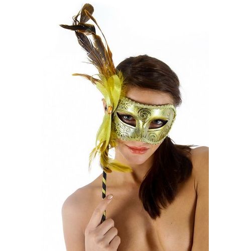 Masque Venitien-Venezia. Couleur Or.Pour Soirées Et Fêtes