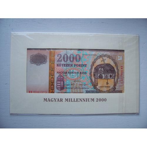 Billet 2000 Forint Hongrie Millenium 2000