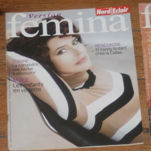 Version Femina Le Courrier Picard 23 Fanny Ardant Couverture + Interview 2p/ Articles Photos Jerry Hall, Cher, Steffi Graf, Uma Thurman & Ethan Hawke 23