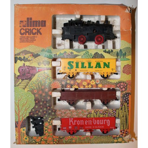 Coffret Lima Crick (10 Rails Courbes + 1 Locomotive Et 3 Wagons)-Lima