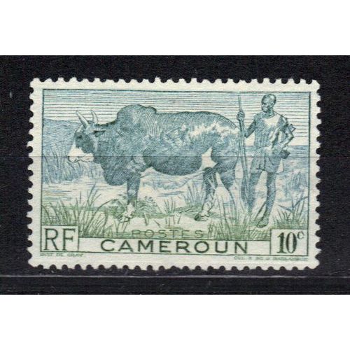 Cameroun 1946 : Boeuf À Bosse - Timbre Oblitéré