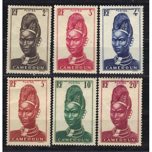 Cameroun 1939 : Femme De Lamido, N'gaoundere - Série De 6 Timbres Neufs *
