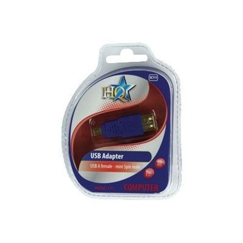HQ Standard - Adaptateur USB - USB (F) pour mini USB type B (M)