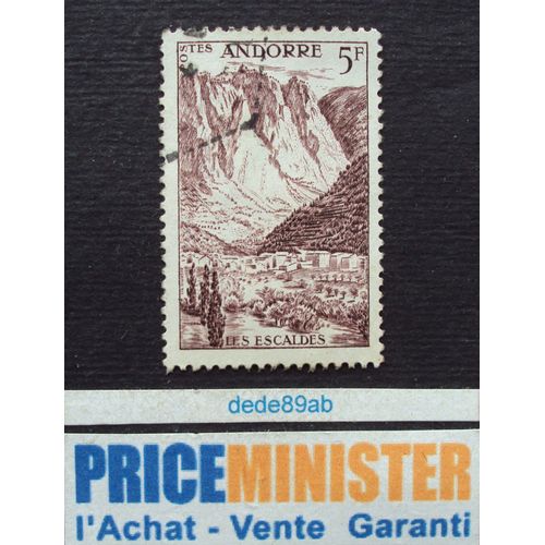 Andorre (Français)..5f Les Escaldes. Oblitéré.