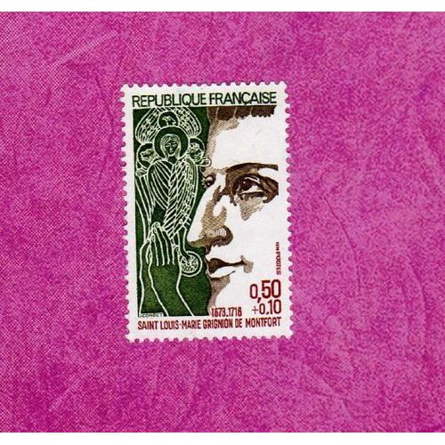 Timbre France Saint Louis-Marie Grignion De Montfort 1974
