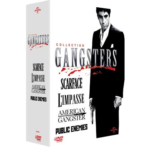 Collection Gangsters - Coffret - American Gangster + Scarface + L'impasse + Public Enemies - Pack