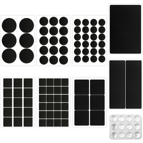 93 Patins Meubles Avec 12 Granuls Caoutchouc Anti-Collision, Coussinets Chaise Autocollants Antidrapants, Pieds Meubles, Protection Sol, Protection Contre Les Chocs Tables, Chaises, Canaps