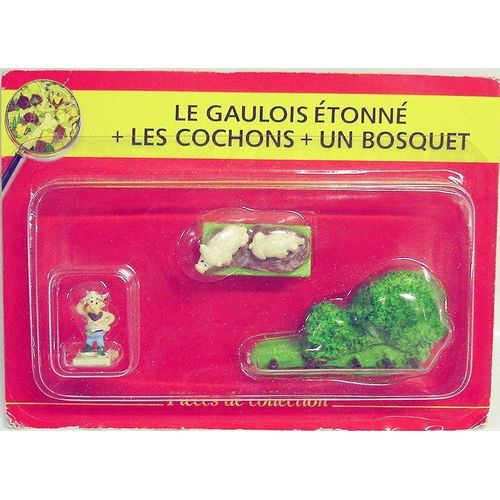 Asterix - Editions Atlas - Le Village - N°17 : Le Gaulois Étonné + Les Cochons + Un Bosquet
