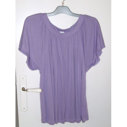 Tee-Shirt "" Camaïeu "", Mauve, T2