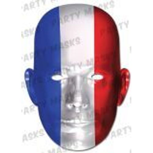 Masque Carton Celebrites Drapeau Francais