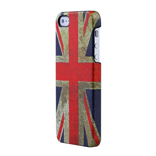 Housse Coque Etui Arrière Moxie Drapeau Vieilli Anglais Uk Pour Iphone 5
