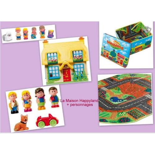 Maison Happyland + Coffre + Personnages