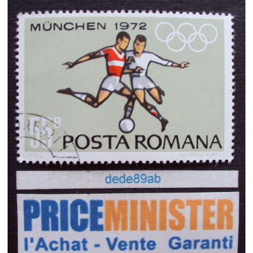 Roumanie..Posta Romana.Jeux Olympiques De Munich 1972 : Football. Oblitéré.
