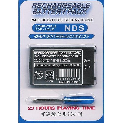 Batterie Li-Ion 3.7v - 850mah Pour Nintendo Ds Fat +Tournevis Nintendo Ds Fat Battery