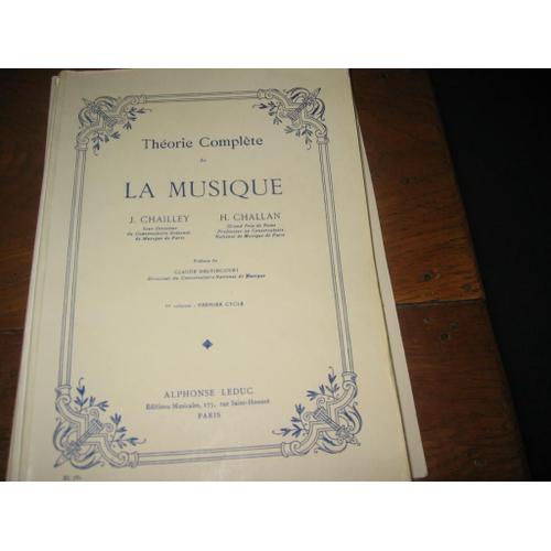 Theorie Complete De La Musique 1er Volume