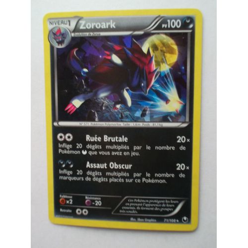 Carte Zoroark 71/108 - Holo -Rare - Neuve - Explorateurs Obscurs