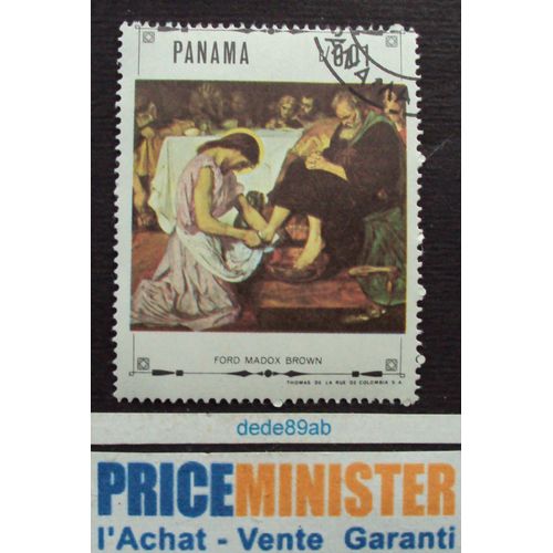 Panama.. Tableau : Ford Madox Brown. Oblitéré.