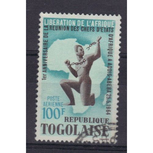 Togo 1964 Poste Aerienne : Libération De L'afrique Et Anniversaire De La Conférence D'addis-Abeba - Timbre Oblitéré