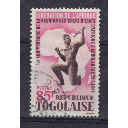 Togo 1964 : Libération De L'afrique Et Anniversaire De La Conférence D'addis-Abeba - Timbre Oblitéré