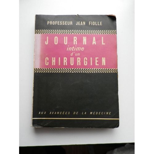 Journal  Intime D'un Chirurgien