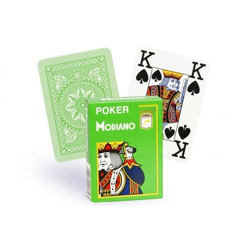 Cartes Modiano 100% Plastique 4 Index (Vert Clair)