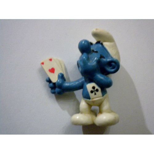 Schtroumpf Joueur Carte Figurine Collection Schtroumpfs Smurf