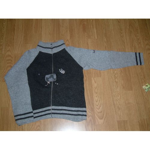 Gilet 10 Ans Gris Anthracite