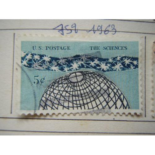 Timbre Usa - Les Sciences-  1963-5 Cents.