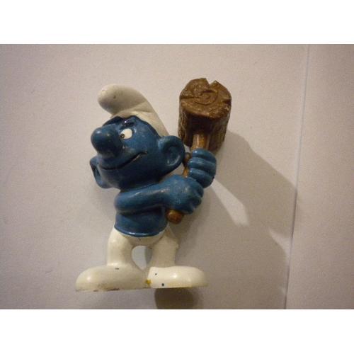 Schtroumpf Maillet Marron Clair Variante Figurine Collection Schtroumpfs Smurf Schtroumpf