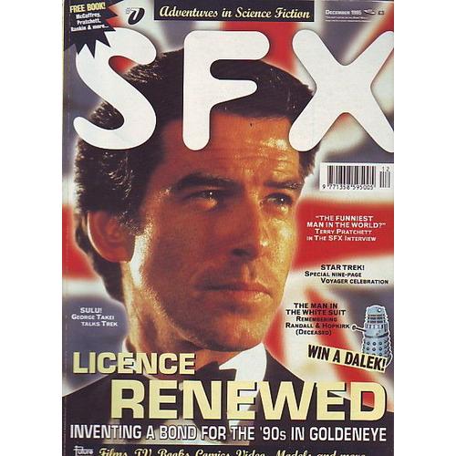 Sfx English Mag Pierce Brosnan James Bond Goldeneye 7p/ John Grant 1p/ Star Trek Voyager 10p/ Terry Pratchett 7p/ X Files 1p/ Leonard Nimoy 1p/ George Takei 4p/  7