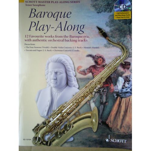 Baroque Play-Along Pour Saxophone Tenor Avec Cd