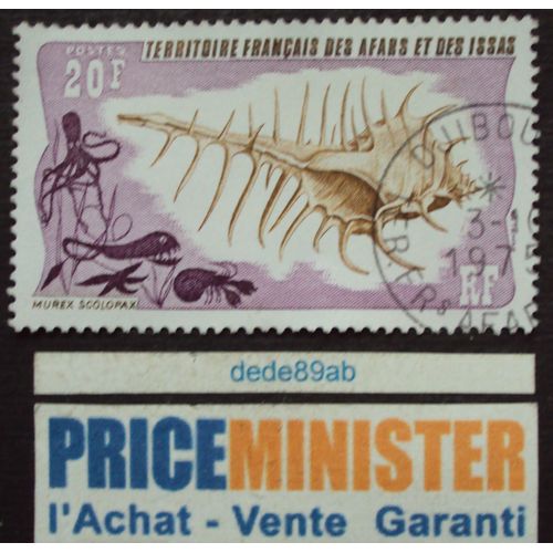 Territoire Des Afars Et Des Issas..Coquillage : Murex Scolopax. Oblitéré Djibouti.