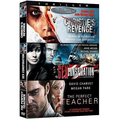 Complot - Coffret 3 Films : Christie's Revenge + Sex Conspiration + The Perfect Teacher - Pack