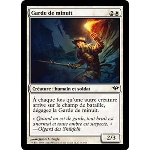 Magic The Gathering - Garde De Minuit (Midnight Guard) - Obscure Ascension - Commune