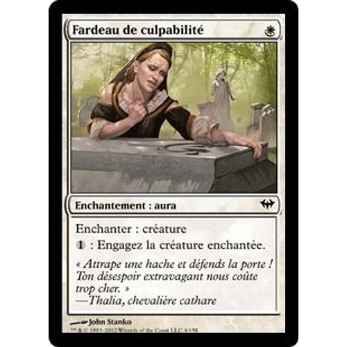 Magic The Gathering - Fardeau De Culpabilité (Burden Of Guilt) - Obscure Ascension - Commune
