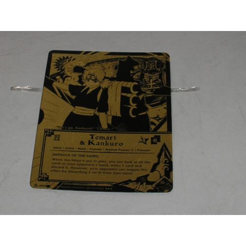 Carte Supére Rare Foil N°495  Black Et Gold Temeri Et Kankuro