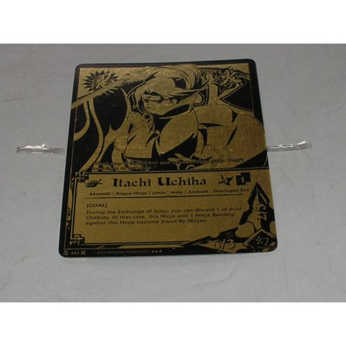 Carte Supére Rare Foil N°453  Black Et Gold Itachi Uchiha