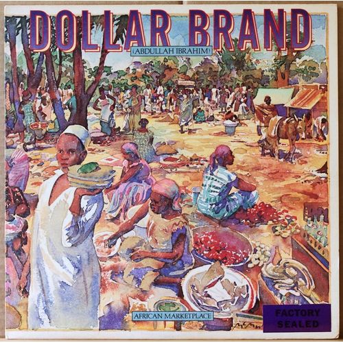 African Marketplace Label Blanc