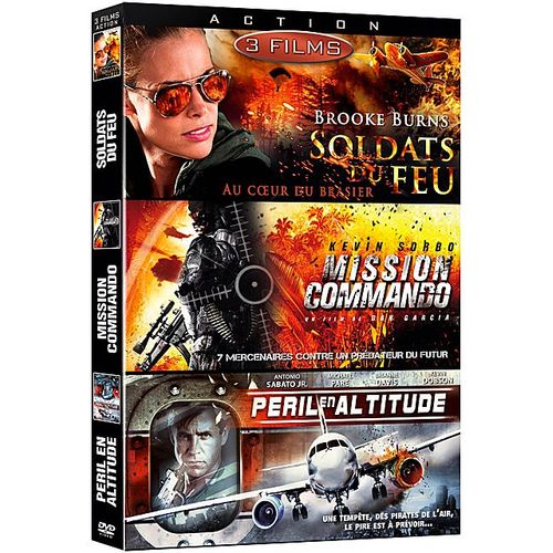 Action 3 - Coffret 3 Films : Soldats Du Feu + Mission Commando + Péril En Altitude - Pack