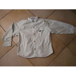 Chemise Manches Longues Vert Pale Taille 6 Ans Marque Ikks